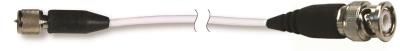 Câble coaxial à usage général, gaine en FEP blanc, 0,9m, fiche 10-32 vers fiche BNC...