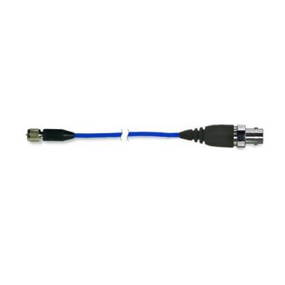 Câble coaxial faible bruit, gaine en TFE bleue, 30cm, fiche 10-32 vers prise BNC...