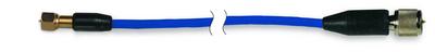 Câble coaxial faible bruit, gaine en TFE bleue, 1,5m, fiche M3 vers fiche 10-32...