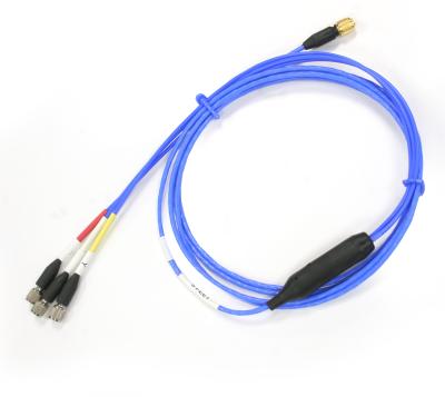 Câble blindé 4 conducteurs à faible bruit, 5 pieds (1.5m), entrée 4 socket plug, sortie 10-32 plug...