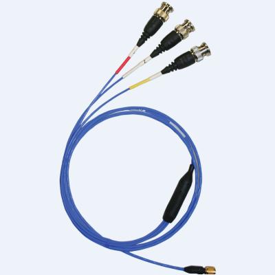 Câble blindé 4 conducteurs à faible bruit, 5 pieds (1.5m), entrée 4 socket plug, sortie BNC...