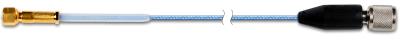 Câble coaxial faible bruit type FEP, longueur 10 pieds (3 mètres) - Connecteurs M3 mâle à 10-32 mâle...