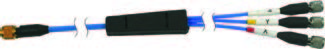 Câble 4-conducteurs type FEP, longueur 20 pieds (6 mètres) -connecteurs 4-broches ¼-28 femelle à (3...