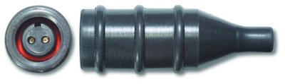 Connecteur 2 broches avec manchonprotection à monter pour Capteur de dia. 4,95 mm...