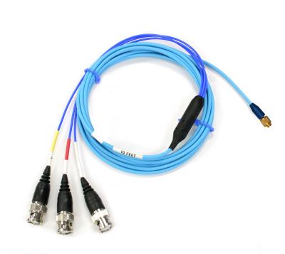 Câble 4-conducteurs 5-pieds 4-socket plug à assemblage avec 1 pied de câble et (3) BNC...
