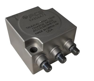 Accéléromètre triaxial UHT-12™, sortie mode de charge, +482°C, 3.2 pC/g - ATEX • Sensibilité : 3.2 ...