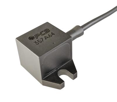 Accéléromètre UHT-12™, sortie mode de charge, +649°C, 1,15 pC/g, boîtier isolé électriquement, monta...