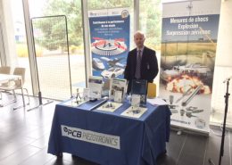 Philieppe Briquet, sur le stand PCB Piezotronics - Battlefield Acoustics