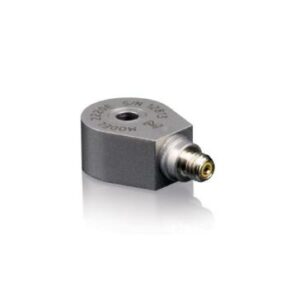 Accéléromètre, piézoelectrique, 3 pC/g, -55 °C à +260 °C, isolé, montage traversant, 3,1 grammes...