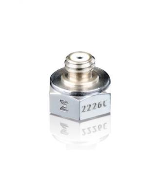 Accéléromètre, piézoelectrique, 2,8 pC/g, -55 °C à +177 °C, non isolé, montage adhésif, connecteur s...