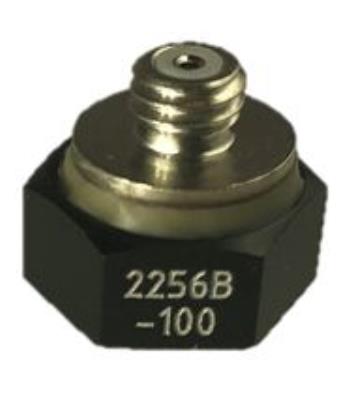 Accéléromètre, IEPE, 10 mV/g, ±500 g, -55°C à +125°C, base en aluminium anodisé isolée, montage adhé...