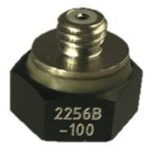 Accéléromètre, IEPE, 100 mV/g, ±50 g, -55°C à +125°C, base en aluminium anodisé isolée, montage adhé...