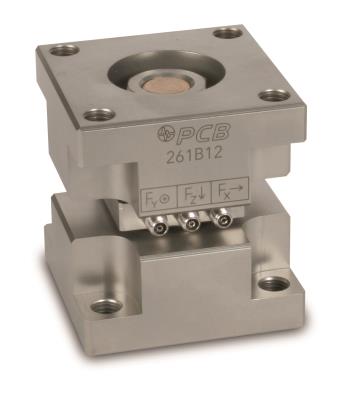 Capteur de force triaxial charge. 1000 lb (Fx.y.z). 15 pC/lb (z). 32 pC/lb (x.y). ground isolated...