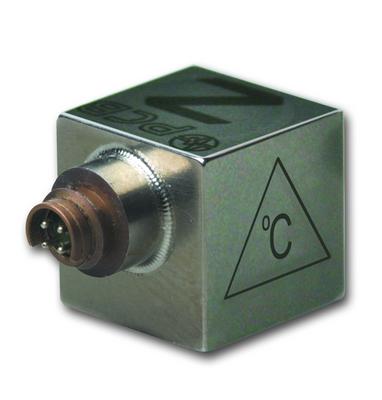 Accéléromètre triaxial UHT-12™, ICP® 10 mV/g, température +163° C • Sensibilité : (±10%) 10 mV/g • ...