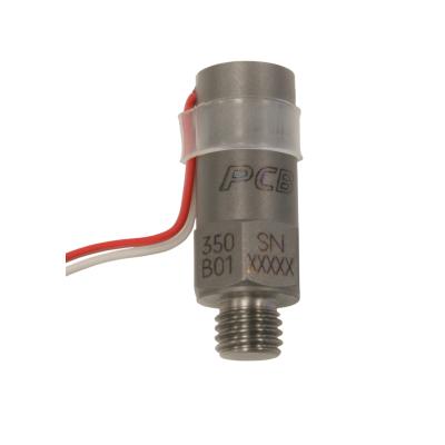 Accéléromètre de choc ICP® 0.05 mV/g, câble attaché 3 mètres • Sensibilité: 0.05 mV/g • Gamme de m...