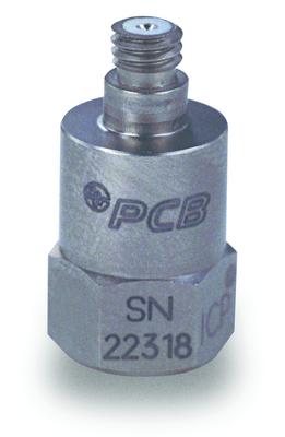 Accéléromètre monoaxial ICP® 10 mV/g - Sensibilité: 10 mV / g - Gamme de mesure: ± 500 g pk - Gamm...