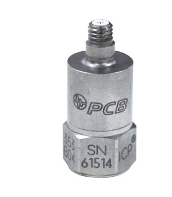 Accéléromètre piézoelectrique ICP® 10-mV/g - Sensibilité: 10 mV / g - Gamme de mesure: ± 500 g pk -...