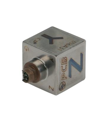 Accéléromètre triaxial miniature ICP® 100 mV/g câble 3 mètres • Sensibilité : 100 mV/g • Gamme de m...