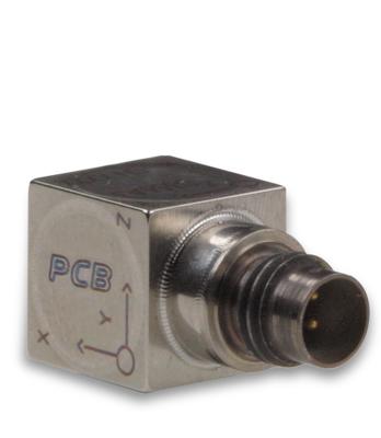 Accéléromètre piézoelectrique ICP® triaxial, 10 mV / g - Sensibilité: 10 mV / g - gamme de mesure: ...
