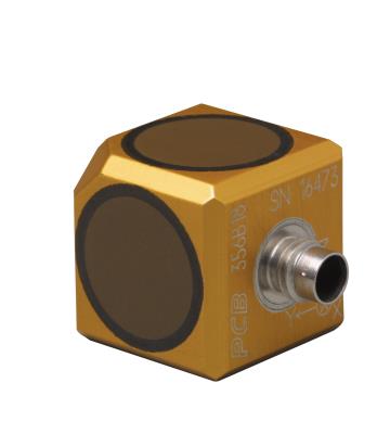 Accéléromètre triaxial ICP® 1000 mV/g • Sensibilité : 1000 mV/g • Gamme de mesure : ±5 g pk • Gamme...
