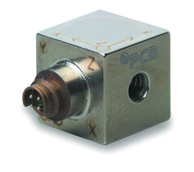 Accéléromètre piézoélectrique triaxial miniature (4 gm) ICP®, 1 mV/g, fourni avec Capteur 034K10...
