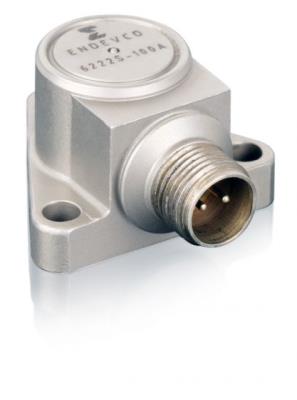 Accéléromètre, piézoelectrique, 100 pC/g, -54 °C à +260 °C, sortie différentielle, montage ARINC, 60...