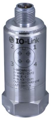 Accéléromètre piézoélectrique IO-Link Amplitude Max Accélération 50g crête Gamme fréquence (+/- 3 ...
