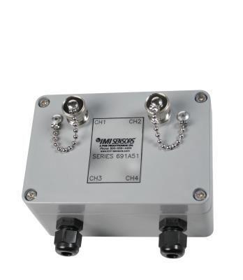 Boitier de raccordement en Fiberglass • Nombre de voies : 2 • Connecteurs internes : BNC • Fournis...