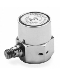 Accéléromètre, piézoelectrique, 50 pC/g, -73 °C à +260 °C, boulon de montage 10-32, connecteur latér...