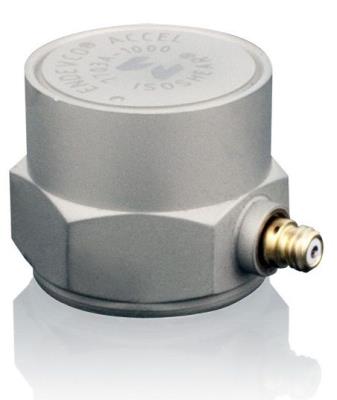 Accéléromètre, piézoelectrique, 1000 pC/g, durci contre les radiations, -55 °C à +288 °C, isolé, bou...