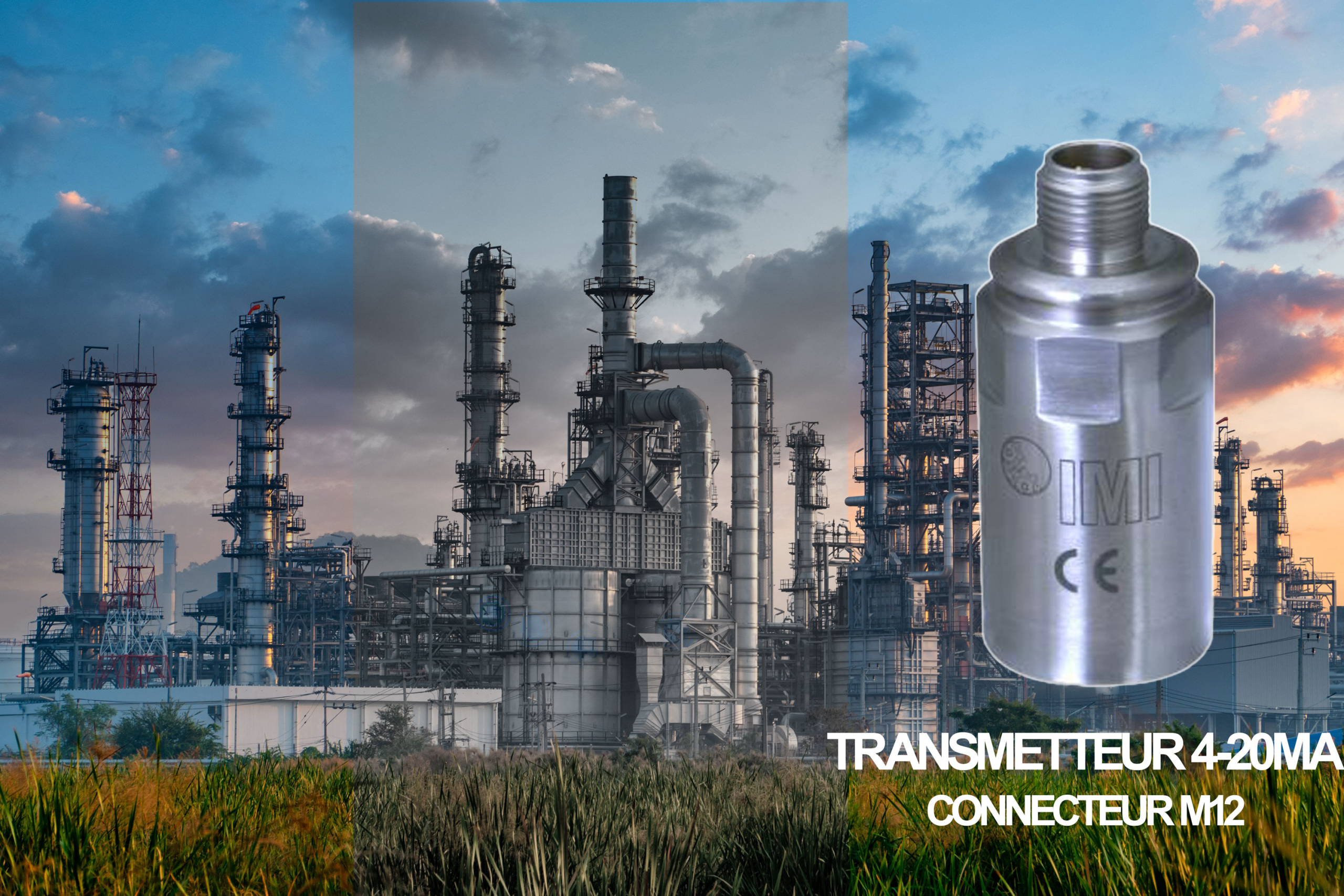 Transmetteurs de vibration 4-20mA – connecteur M12