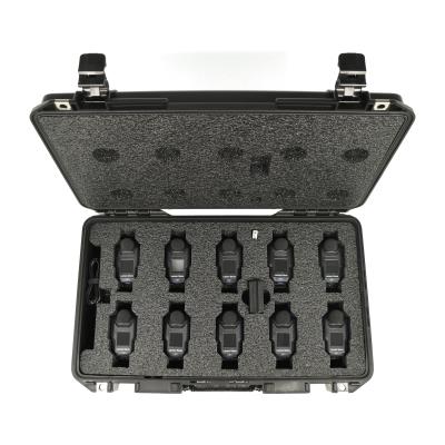 Kit Spartan 730IS comprenant 10 dosimètres de bruit, 10 pare-brise, 20 clips, calibreur et deux adap...