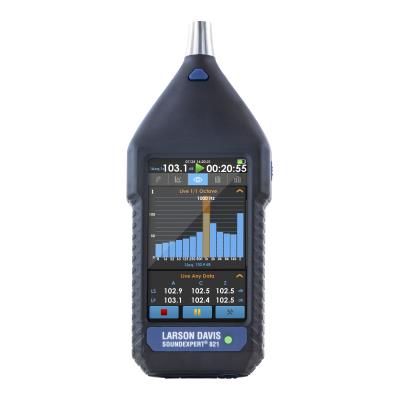 SoundExpert Model 721 class 2 sound level meter with screen protector and USB-C cable (CBL242-03). ...