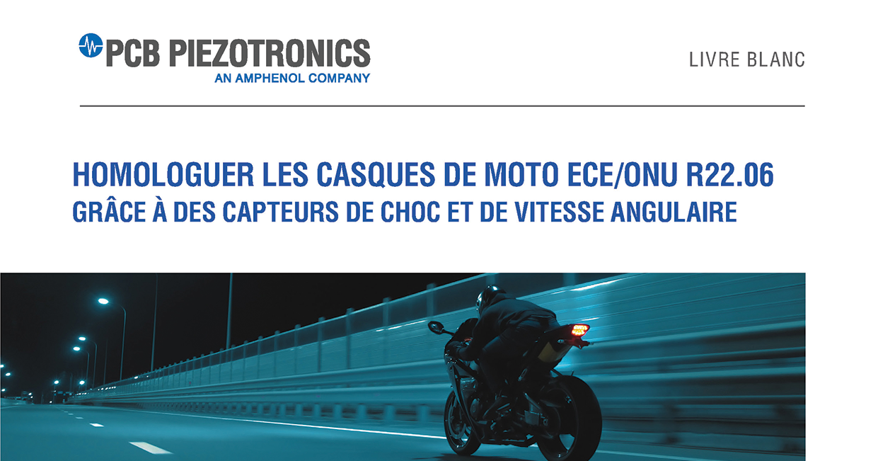Homologuer les casques de moto ECE/ONU R22.06 grâce à des capteurs de choc et de vitesse angulaire – CRITT SL