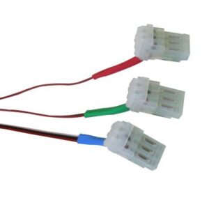 (3) 3-pin IDC connectors and strain relief (for use in Series 009M202)...