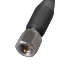 10-32 coaxial plug, for Halt/Hass, with strain relief, stainless steel shell & hex nut **Requires sp...