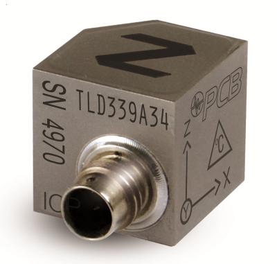 Accéléromètre triaxial UHT-12™, ICP® 50 mV/g, température +163° C – TEDS 1.0 • Sensibilité : (±10%)...